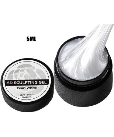  Esncddym 3D Sculpting Nail Gel - Non-Sticky Solid Builder Gel for Hard Nails Non-Sticky Manicure Decoration Products for Flower Sculpting and Nail Extensions - French - Buy Online on GoSupps.com
