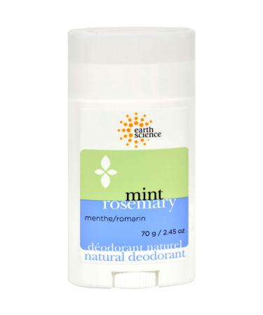 Earth Science Deodorant Natural Mint Rosemary 2.5 Ounce