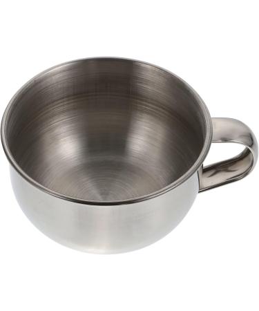 Lurrose Men's Stainless Steel Shaving Bowl Set - Shaving Mug Container for Cream, Scuttle Mug for Foam Shaving - Perfect Tools for Men's Grooming - Buy Online on GoSupps.com