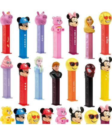 Pez Candy Refills - 1 dispenser & 2 Individually Wrapped of Pez Refill Sweets - 12 x Characters With Candy Refills Packs 17g - Buy Online on GoSupps.com