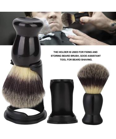 Buy Black Barber Shop Shaving Brush | Men's Facial Hair Shaving Tools & Holder - International Shipping Available - Buy Online on GoSupps.com