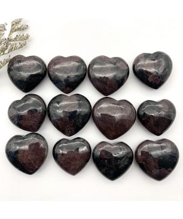 Natural Quartz Crystal Natural Garnet Loving Heart Shaped Quartz Polished Rough Stone Specimen Home Decoration Crystals Home Office Decor - Buy Online on GoSupps.com