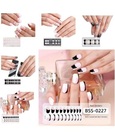 Stylish Semi-Cured Gel Nail Strips Quality Manicure Stickers Nails Art Decoration Suitable for Nail Enthusiasts Bss0230 - Buy Online on GoSupps.com