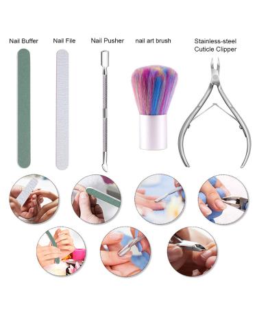 Buy Anself 37PC Nail Accessories Set for Geln gel - Dotting Tools Brushes Strass & More | International Shipping - Buy Online on GoSupps.com