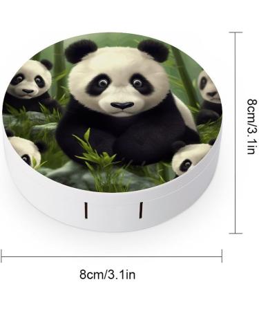 Cute Panda Print Contact Lens Case - Travel & Care Box for Contact Lenses | International Shipping - Buy Online on GoSupps.com