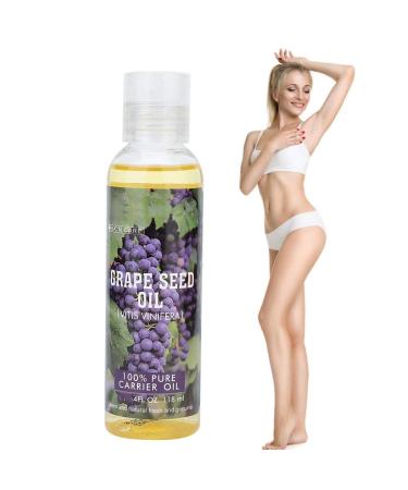 Pure Grape Seed Oil 118ml - Natural Moisturizing Body & Hair Care Oil for Radiant Skin - Buy Online on GoSupps.com