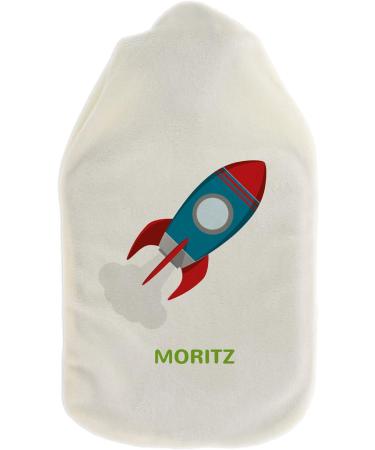 Personalized Hot Water Bottle with Custom Cover | Cozy 800ml Rocket Design | Ideal Gift for Kids & Adults - Buy Online on GoSupps.com
