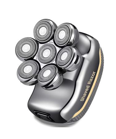Head Shavers for Bald Men 7D Electric Head Shaver for Men Wet Dry Mens Electric Razors for Shaving Face Rechargeable Bald Head Shaver Kit Mens Shaver for Head Face Beard Grooming Kit White