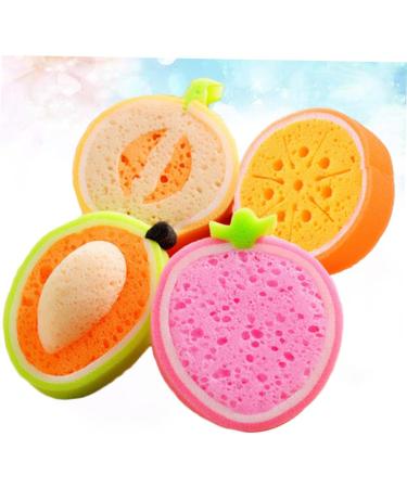 Housoutil 12 Pcs Kids Bath Ball Tools | Fun Pouf Shower Sponge & Bath Sponges for Kids | Pearlescent Baby Blush | Ideal for Body Wash & Bathing - Buy Online on GoSupps.com