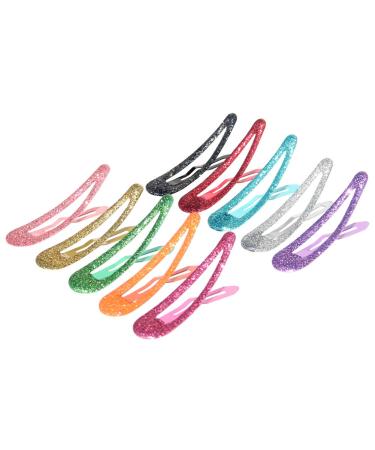 QtGirl 40pcs Glitter Snap Hair Clips - No Slip Metal Barrettes for Baby Girls & Toddlers - Buy Online on GoSupps.com