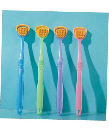 Casiler 10-Piece Tongue Brusher & Scraper Set | Eliminate Bad Breath | Tongue Cleaner Tool (Random Color) - Buy Online on GoSupps.com