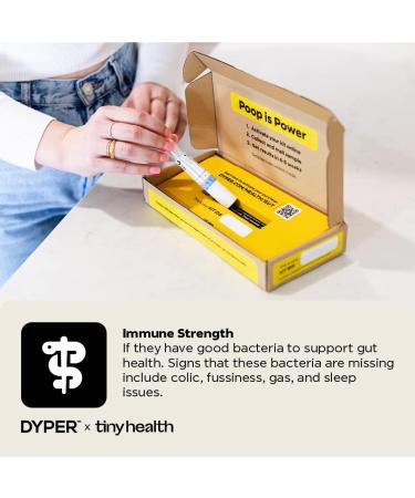 DYPER Baby Gut Health Test Kit | at Home Digestive Health Testing Kit for Microbiome Balance | Biomarker Testing for Eczema  Allergy  Asthma  Metabolic Health  & Food Sensitivity | Newborn to 3 Years - Buy Online on GoSupps.com