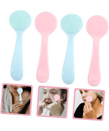 OHPHCALL 4pcs Face Brush Face Scrub Face Wash Brush Face Cleansing Brush Silicone Facial Cleansing Brush Facial Brush Facial Cleansing Brush Exfoliator Silica Gel Portable Scrubber - Buy Online on GoSupps.com