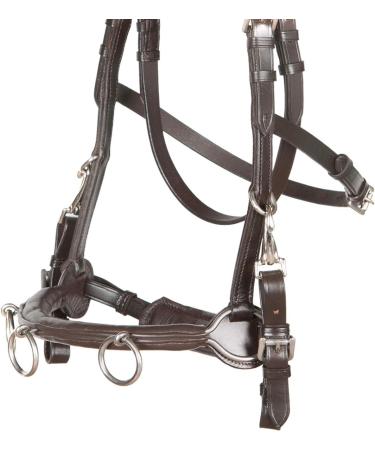 Heinick-Reitsport French Professional Leather Caveson | Brown Cavecon Cavesson for Thoroughbred & Cob | International Shipping Available - Buy Online on GoSupps.com