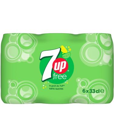 7UP Free Sans Sucres Citron & Citron Vert Canette 6 x 33 cl - Buy Online on GoSupps.com