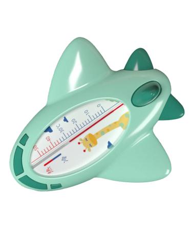 Baby Bath Thermometer  Infant Bath Thermometer Airplane Shape Lovely Multifunctional Infant Water Temperature Thermometer (Green)