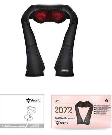 Aront Neck Massage Device with Heat - 3D Shiatsu Deep Tissue Relief for Neck Back Shoulders Legs & Feet - Buy Online on GoSupps.com
