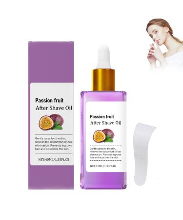 Passion fruit Shave Care Set Includes After Shave Oil Pre-Shave Scrub & Luxury Shave Butter Huile de Rasage Homme Huile Post Epilation with Hyaluronic Acid & Peptides