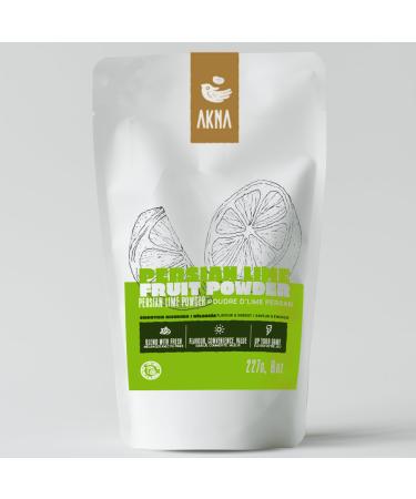 AKNA Persian Lime Powder Whole Fruit Powder in a 227g Resealable Bag
