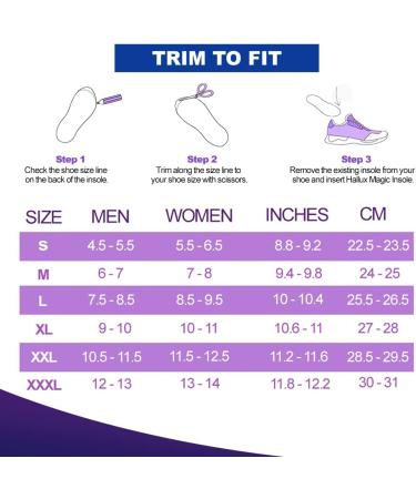 Dr. Lee's Hallux Magic Insole - Arch Support & Pain Relief for Men & Women (L Purple) - Buy Online on GoSupps.com