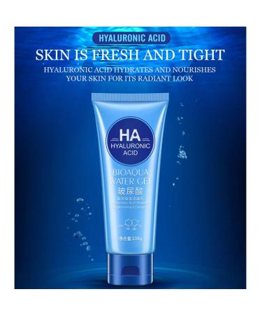 BIOAQUA HA Hyaluronic Acid Moisturizing Cream - Glycerin Infused Skin Hydration 100g - Buy Online on GoSupps.com