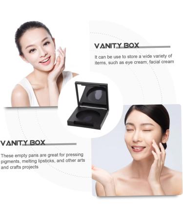 Mipcase 8 Pcs Blush Box Eyeshadow Box Travel Cosmetic Eyeshadow Organizer Blush Case Eyeshadow Cases Plastic 5x5cmx2pcs Blackx2pcs - Buy Online on GoSupps.com
