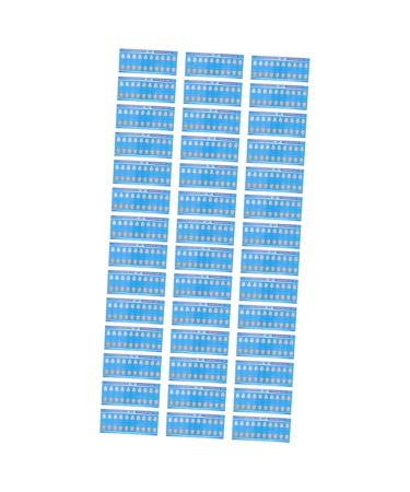 TOVINANNA 60 STK Dental Color Card Thread Shadow Guide tooth Leaching tooth whitening bleaching dental equipment tooth color Color metric oral care tool deliveries paper