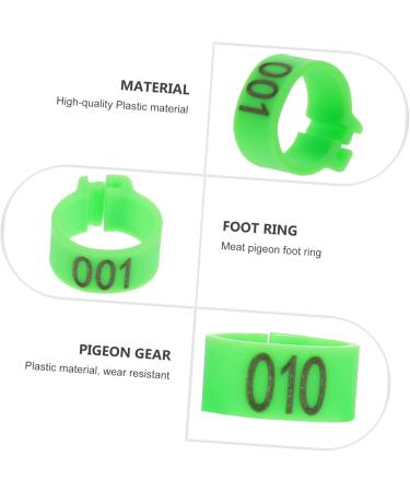 Amosfun 200 Pcs Pigeon Anklet Baby Things Baby Supplies Bird Ring Foot Ring for Pigeon to Open Xuan Feng 1.3X1.3CMx2pcs Greenx2pcs - Buy Online on GoSupps.com
