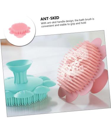 FOMIYES Kids Silicone Shampoo Brush | Scalp Massager and Head Scrubber Brushes for Dry Hair | Shower and Bath Silicone Cleaning Tools - Buy Online on GoSupps.com