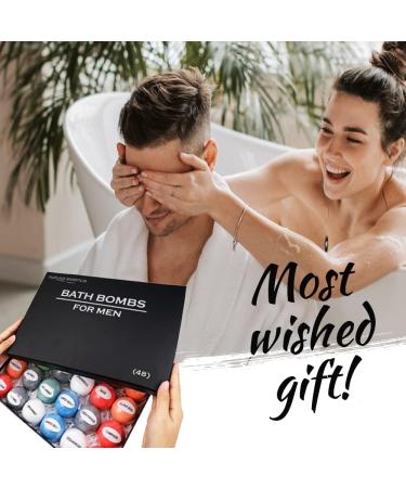 Ultimate Men's Bath Bomb Gift Set - 48 Pieces | Natural Essence - Buy Online on GoSupps.com