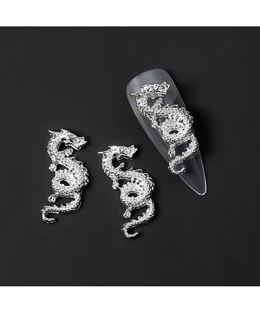 WOKOTO 20pcs Gold & Silver Chinese Dragon Nail Charms: 3D Dragon Jewelry for Acrylic Nails - Nail Art Charms Kit - Buy Online on GoSupps.com