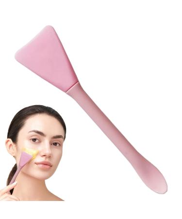 Face Brush Applicator Double Head Skincare Spatula Face Brush Reusable Clay Face Applicator Multifunctional Facial Tools Flexible Skin Care Tool for Clay Face Pink