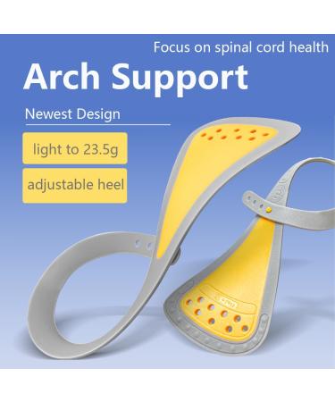 Foot Arch Supports Insoles for Plantar Fasciitis Relief - Ideal for Flat Feet & High Arches | Pain Relief for Heel Back Hip Leg Knee and Foot - Unisex Support Inserts - Buy Online on GoSupps.com