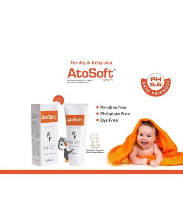 Boomers Atosoft Cream | Intensive Moisturizing for Dry & Itchy Baby Skin | pH 5.5 Dermatologist Recommended | Paraben-Free (100 gm) - Buy Online on GoSupps.com