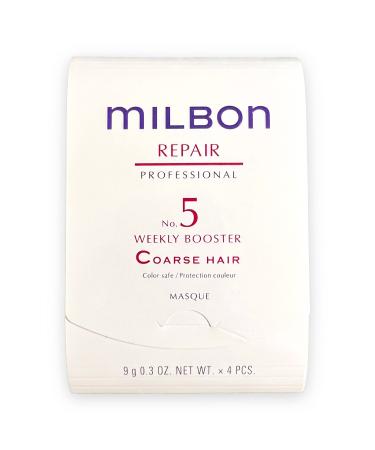Milbon Repair No. 5 Weekly Booster - For Coarse Hair 4 x 0.3 Fl. Oz.