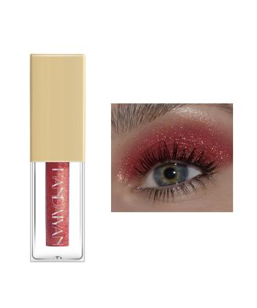 Liquid Glitter Eyeshadow Liquid Glitter Eyeliner Metallic Glitter Shimmer Eye Looks Waterproof Long Lasting Quick-Drying Sparkling(09#) H09