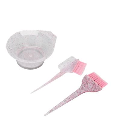 Coloring Brush Set for Hair Dyeing - 3-Piece Tinting Brushes for Home Salon - Pink Hairdresser Tools - Buy Online on GoSupps.com