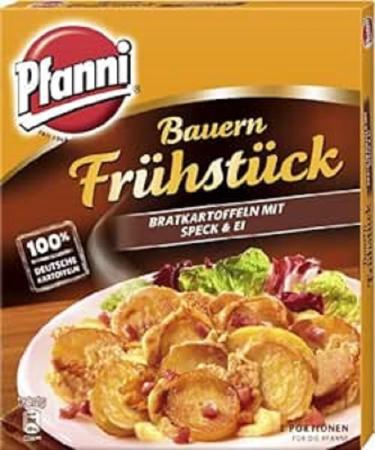 Pfanni potato ready meal farmer's breakfast fried potatoes with bacon & egg 100% German potatoes 10x400 g