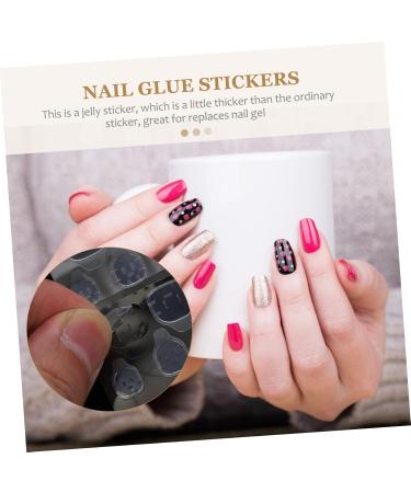 Beatifufu 20 Sheets Double Sided Adhesive Nail Stickers Transparent Tape Nail Decals for Nail Art Clear Tape Clear Double Sided Tape Double Sided Tape Clear Gummed Paper 8x6cm Transparent - Buy Online on GoSupps.com