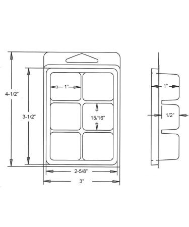 GQ Wax Melt Molds - 50 Pack Clear Plastic Clamshells for Wickless Wax Melts - Buy Online on GoSupps.com