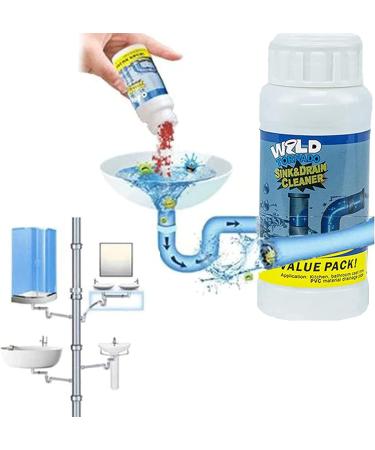 Wild Tornado Sink and Drain Cleaner Powerful Sink and Drain Cleaner Powder Quick Foaming Toilet Cleaner for Kitchen and Toilet Pipes Cleaning Tool (4pcs) - Buy Online on GoSupps.com