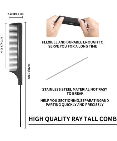 3-Piece Hair Styling Comb Set for Women, Babies, and Kids - Black - Buy Online on GoSupps.com