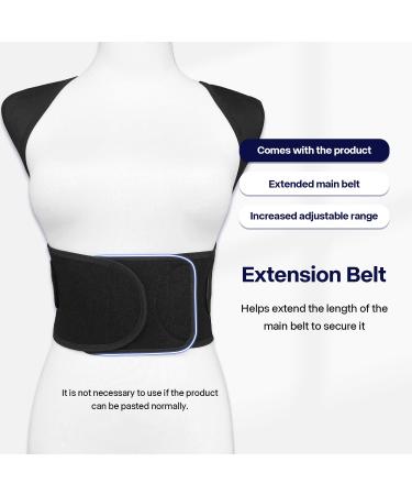 Posture Corrector for Women & Men - Adjustable Shoulder Brace Back Straightener - XL for Middle & Upper Spine Support - Buy Online on GoSupps.com