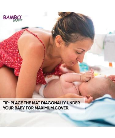 Bambo Baby Changing Mat Eco-Friendly Disposable Changing Mats Extra Soft For Comfort Ultra-Absorbent Disposable Changing Mats Leakage Protection Sustainably Sourced Changing Mats - 60x60cm 10PK 60 x 60cm - Buy Online on GoSupps.com