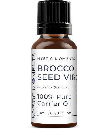 Mystic Moments Broccoli-Samous Virgin Carrier Oil 10ml | Pure Natural Vegan Oil for Hair Face Nails Aromatherapy & Massage - GVO-Free - Buy Online on GoSupps.com