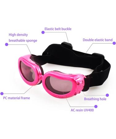 Shop Stylish Pink Dog Sunglasses | UV Protection for Small Dogs & Pets | Adjustable Pet Eyewear - Buy Online on GoSupps.com