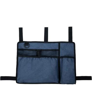 Elderly Friendly Wheelchair Storage Bag Armrest Organizers with Multiple Pockets Easy Install On Armrest Daily Use Blue - Buy Online on GoSupps.com