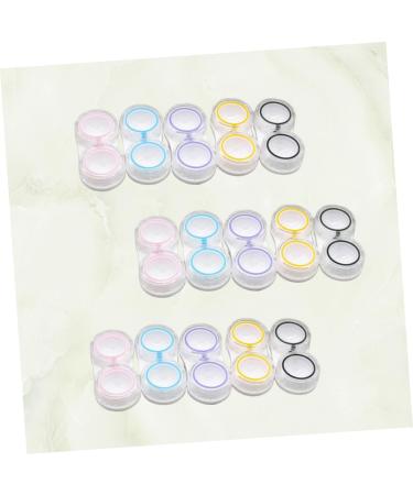 Shop Lurrose 15-Piece Lens Container Set - Travel-Safe Transparent Lens Organizer & Cute Accessories for Contacts - Ideal for International Shipping - Buy Online on GoSupps.com