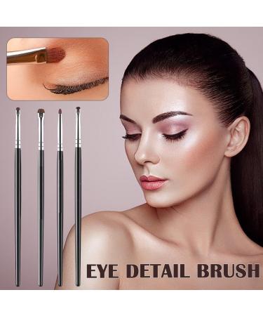 1/4Pcs Fine Horse Hair Eyes Makeup Brushes Eyeshadow Smudge Silkworm Eyelid Make Highlighter Up Lying Tools - Buy Online on GoSupps.com