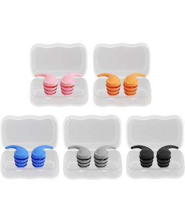 Meiliyizu Sleep Ear Plugs Reusable Noise Reduction Earplugs Washable Silicone Earplug For Snoring Swimming Concert Work Travel - Buy Online on GoSupps.com